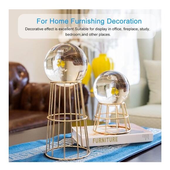 MerryNine K9 Crystal Ball w/ Stand for Photography (3.14" with 35mm Stand) - Picture 9 of 9